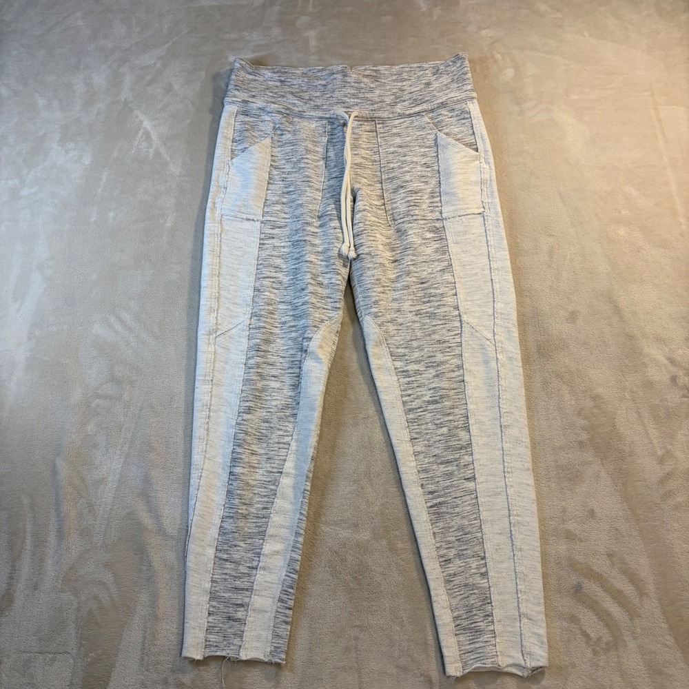 FP Movement Kyoto Free People Gray Space Dye Jogger Pants Drawstring Size L